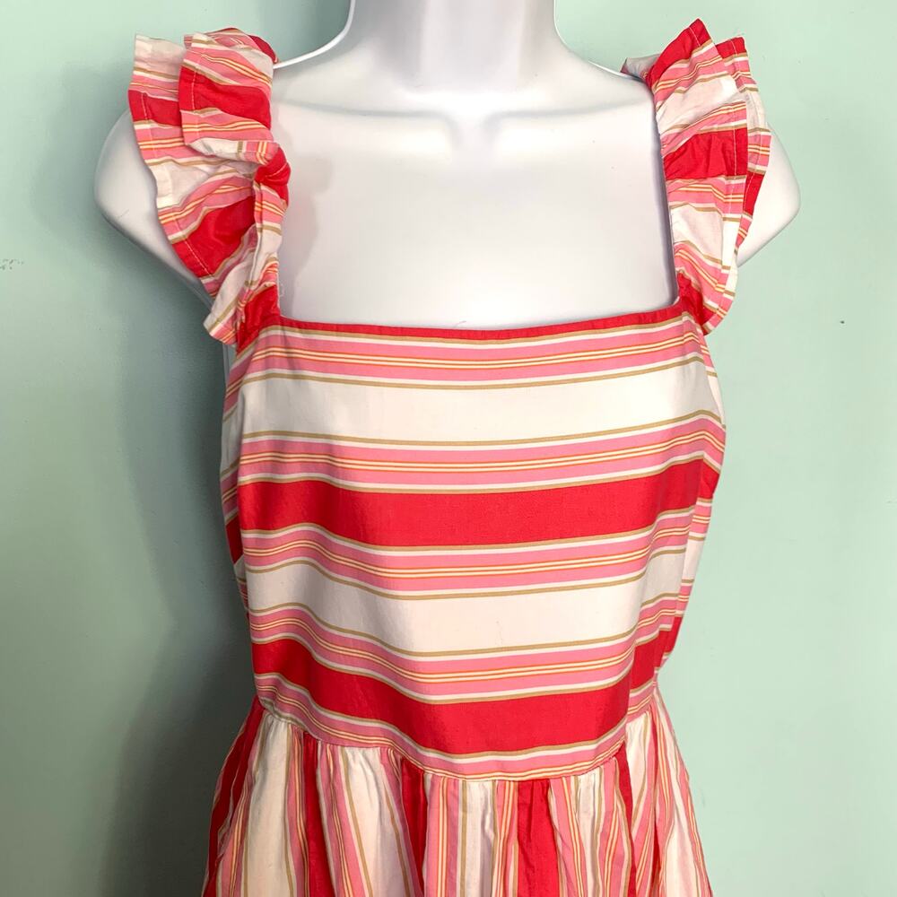 J. Crew Factory Striped Sundress with Smocking Size 10 - Picture 3 of 7